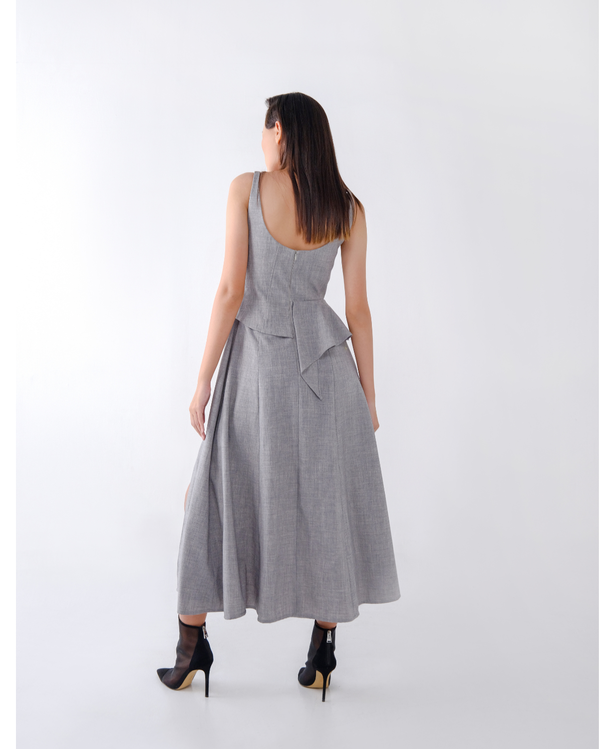 Rosamund Dress Light Grey