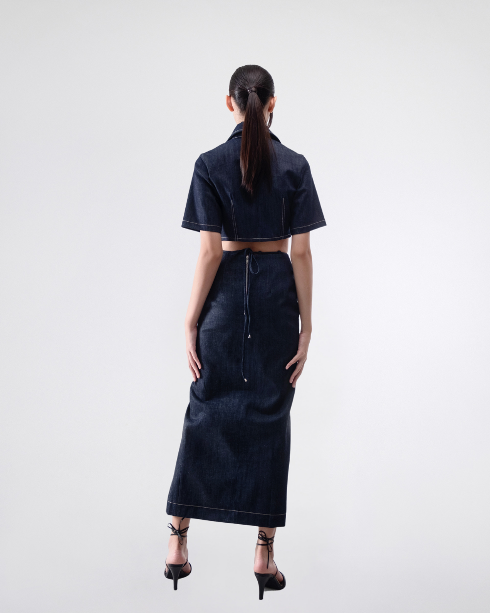 Lucien Skirt Midnight Blue Denim