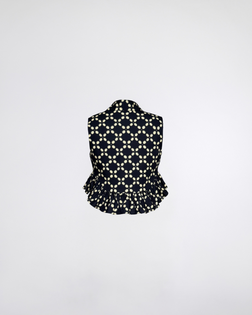 Ciellyn Top Navy Blue Batik