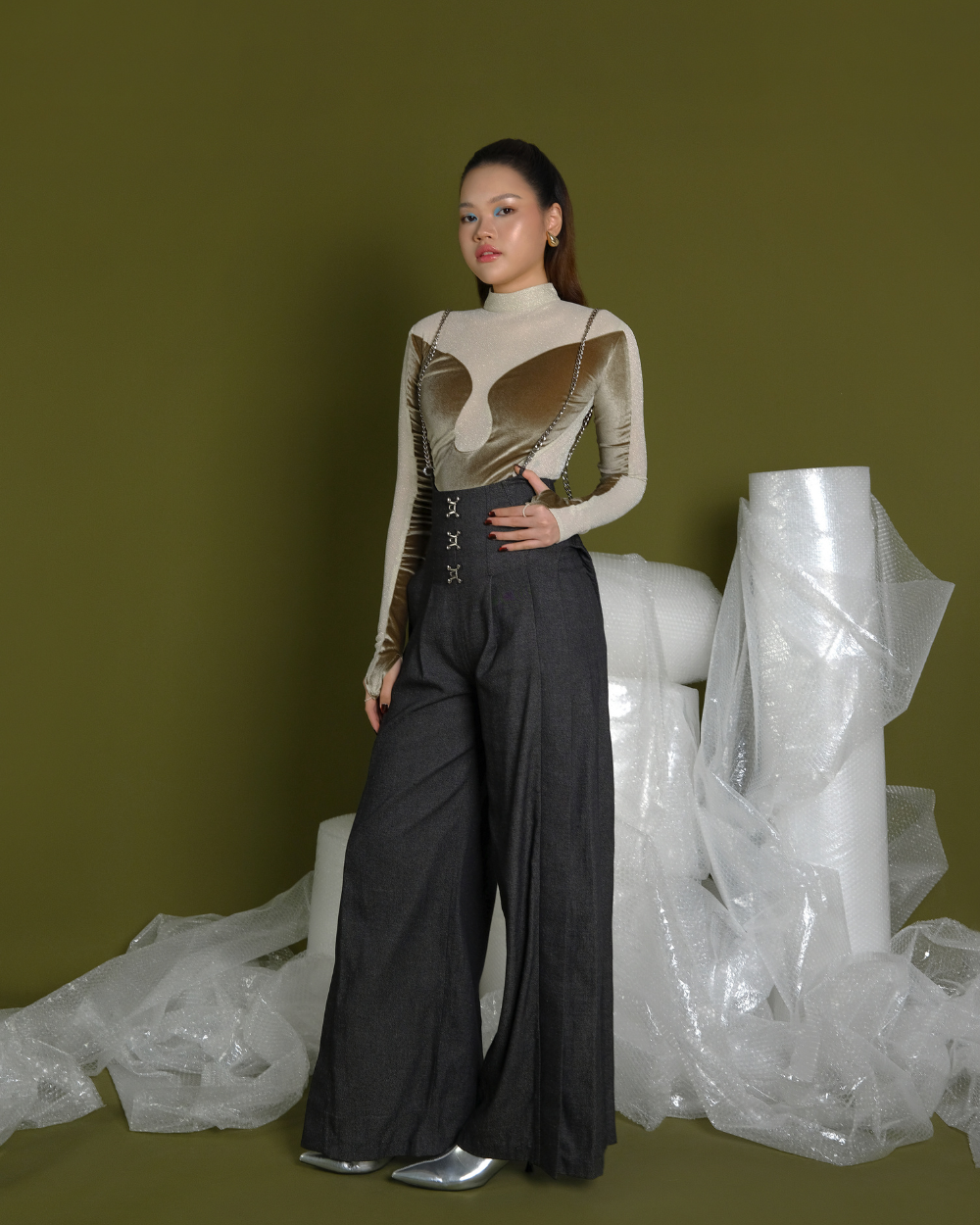 Tyra Pants Dark Grey