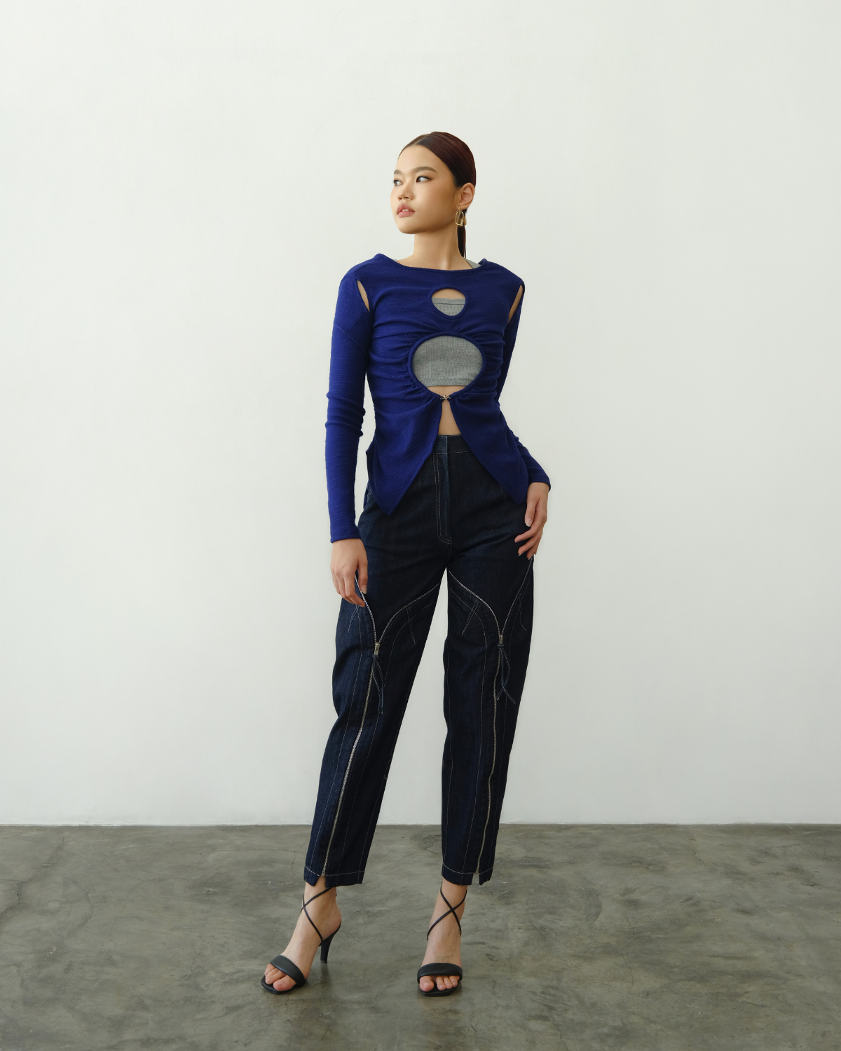 Holyn Knit Top Cobalt Blue