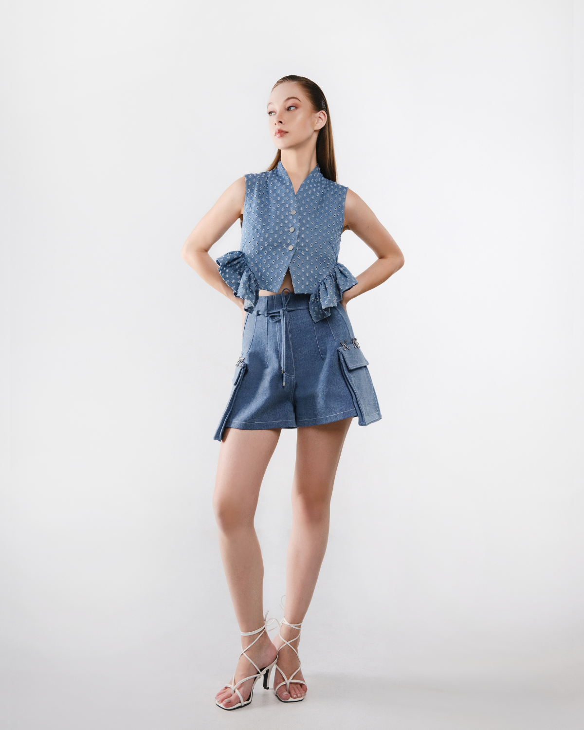 Ciellyn Top Light Blue Denim