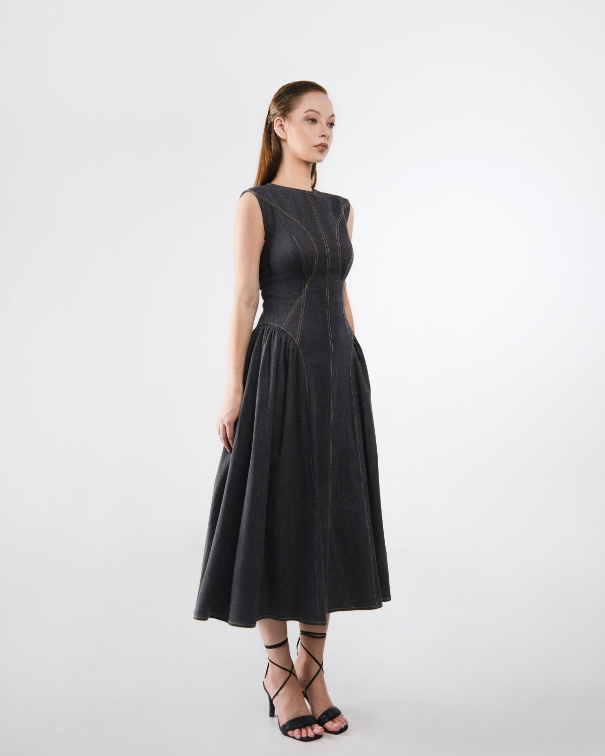 Killian Dress Dark Ash Grey