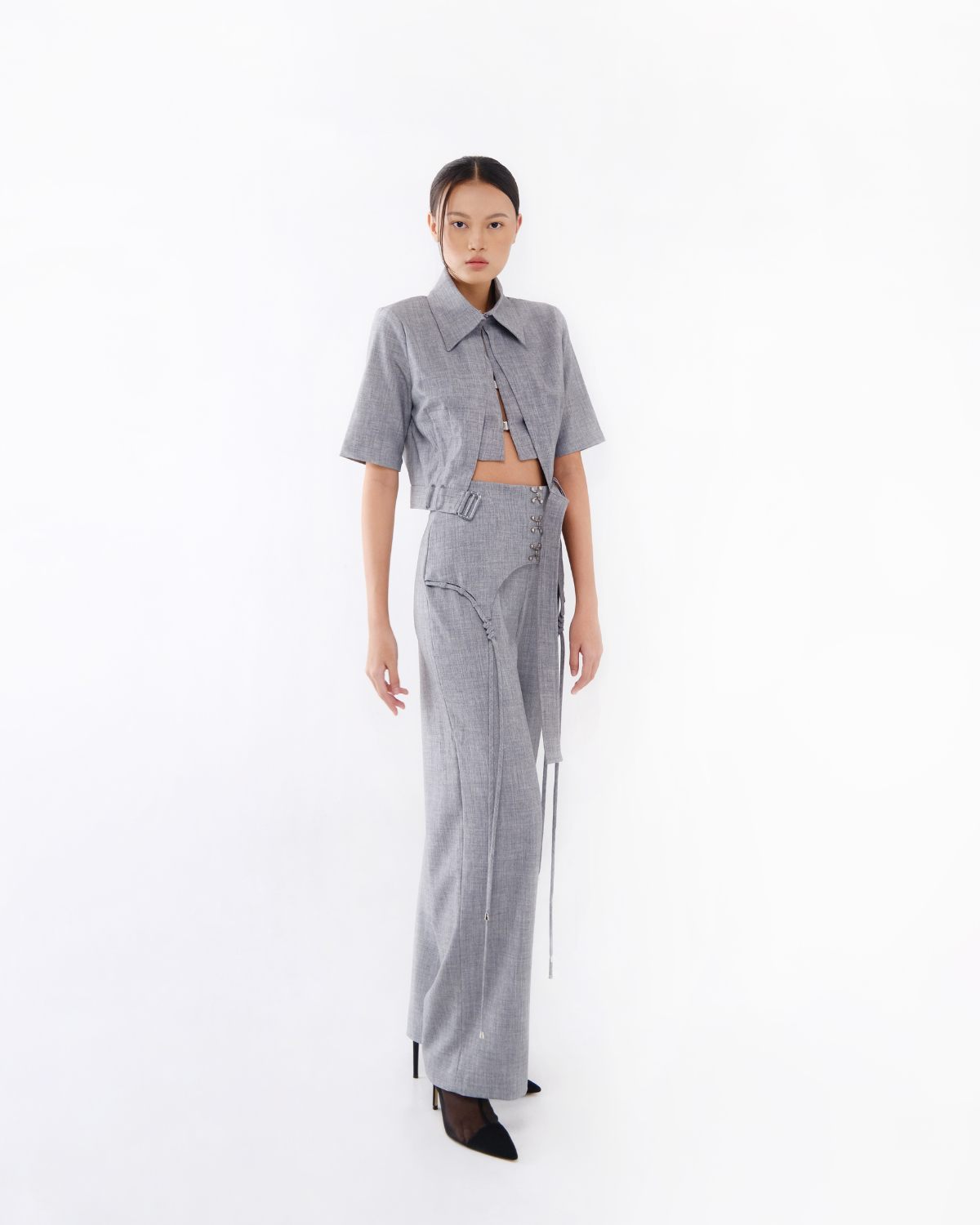 Amaranth Pants Light Grey