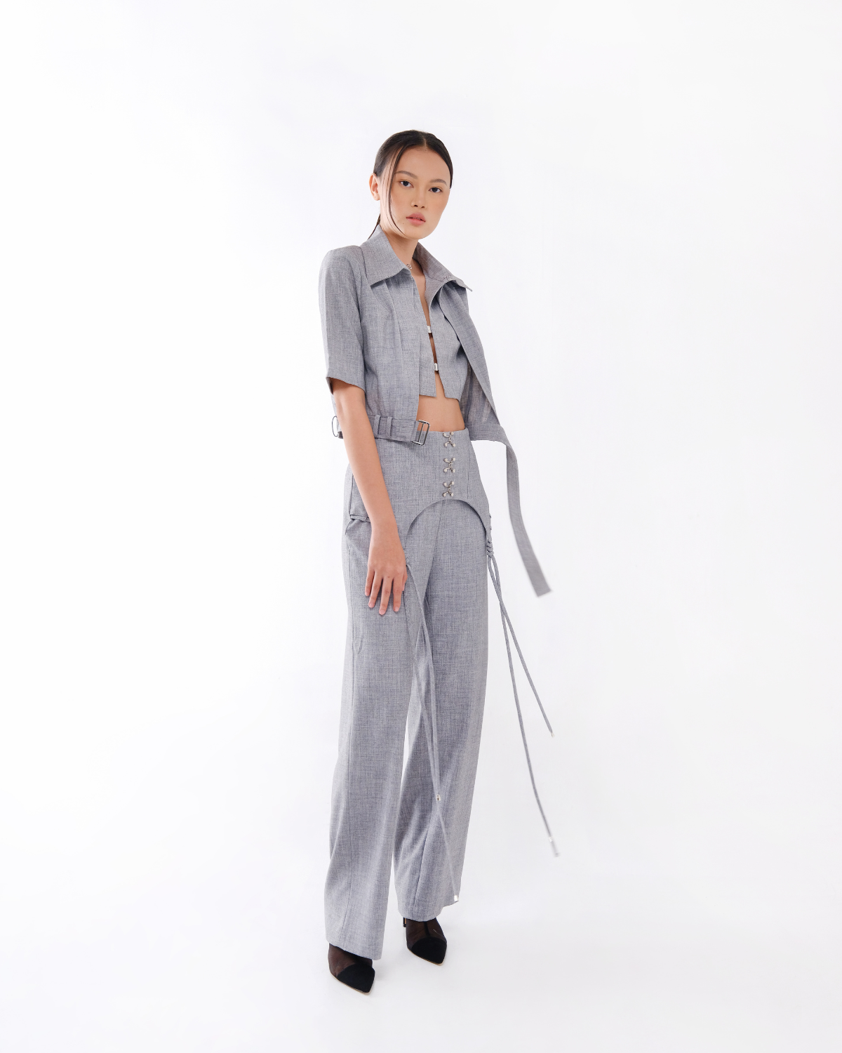 Amaranth Pants Light Grey