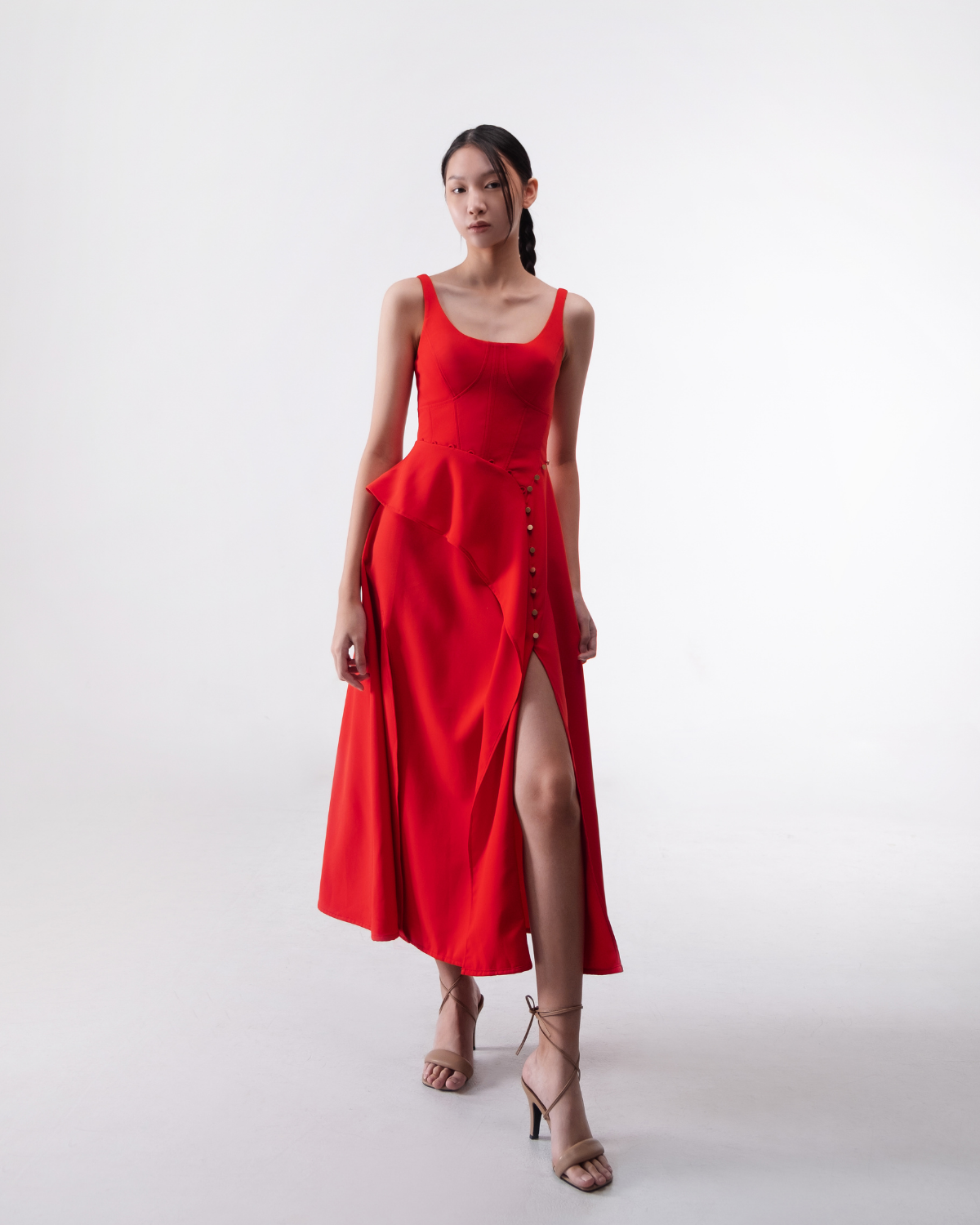 Rosamund Dress Red