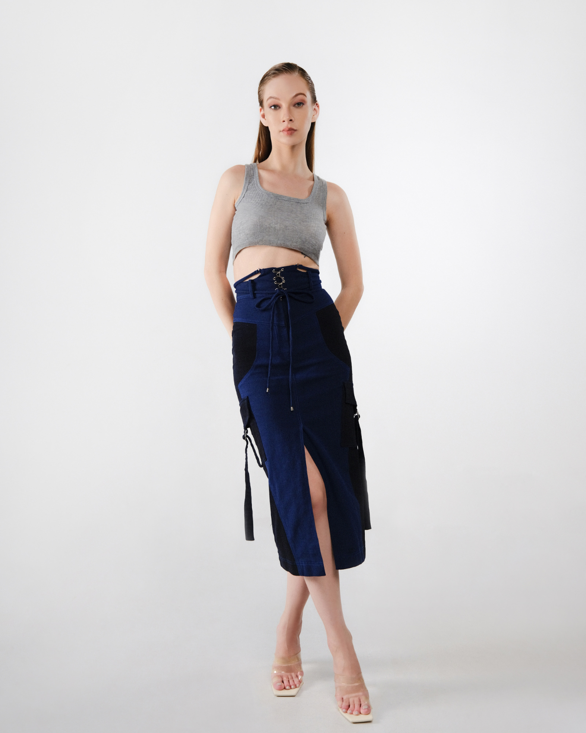 Daria Skirt Blue-Black