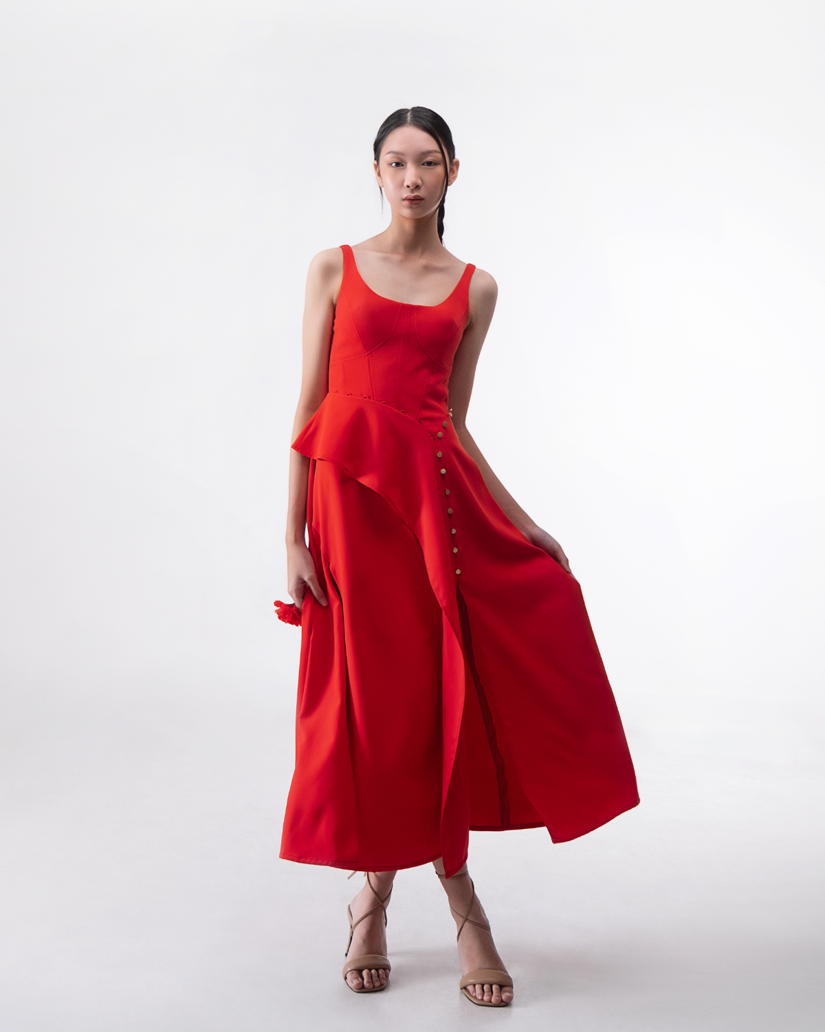 Rosamund Dress Red