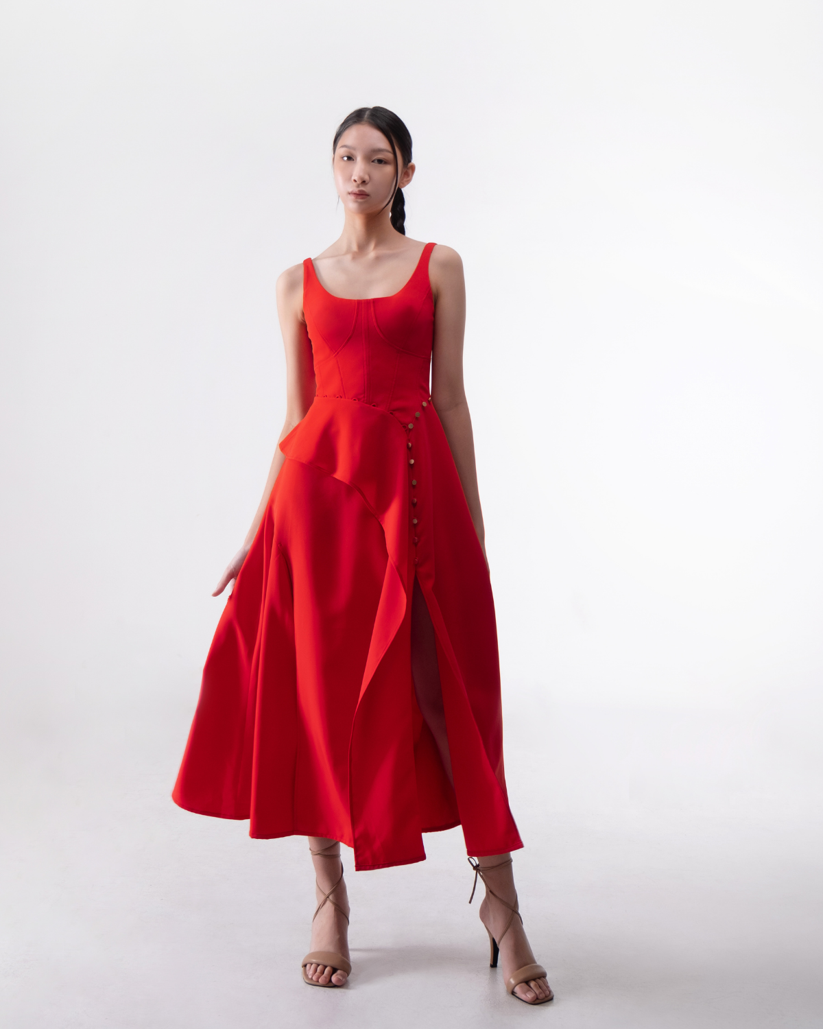 Rosamund Dress Red