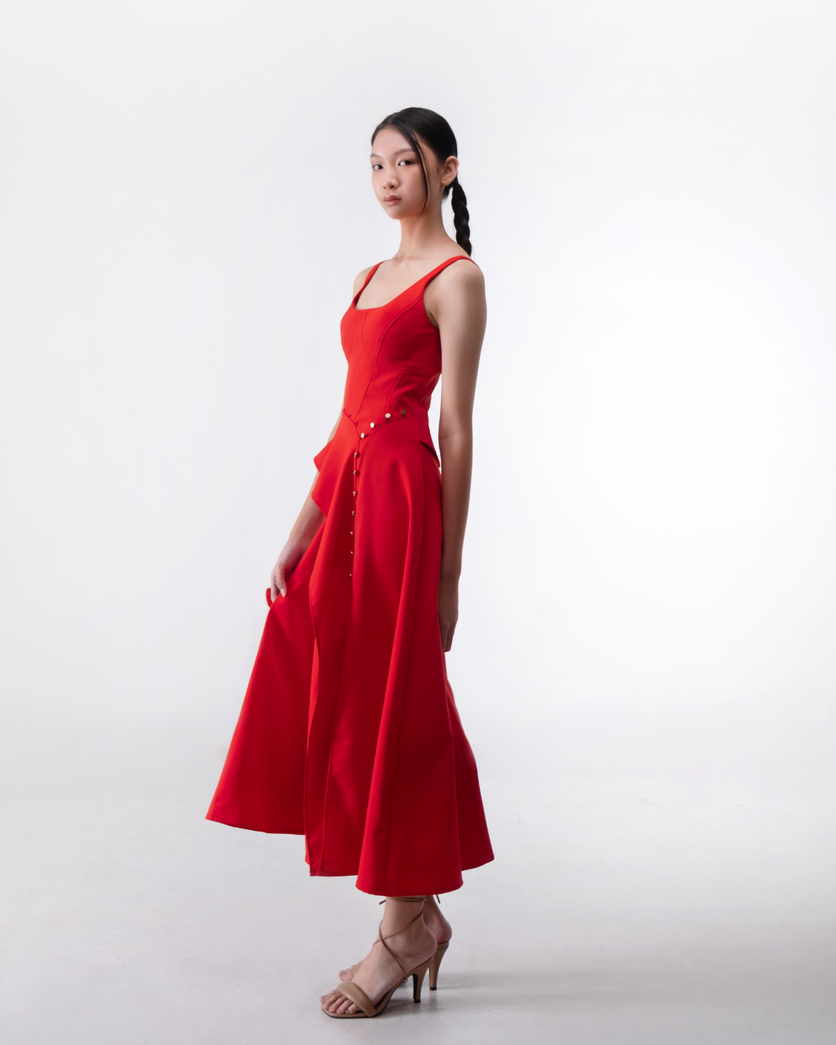 Rosamund Dress Red