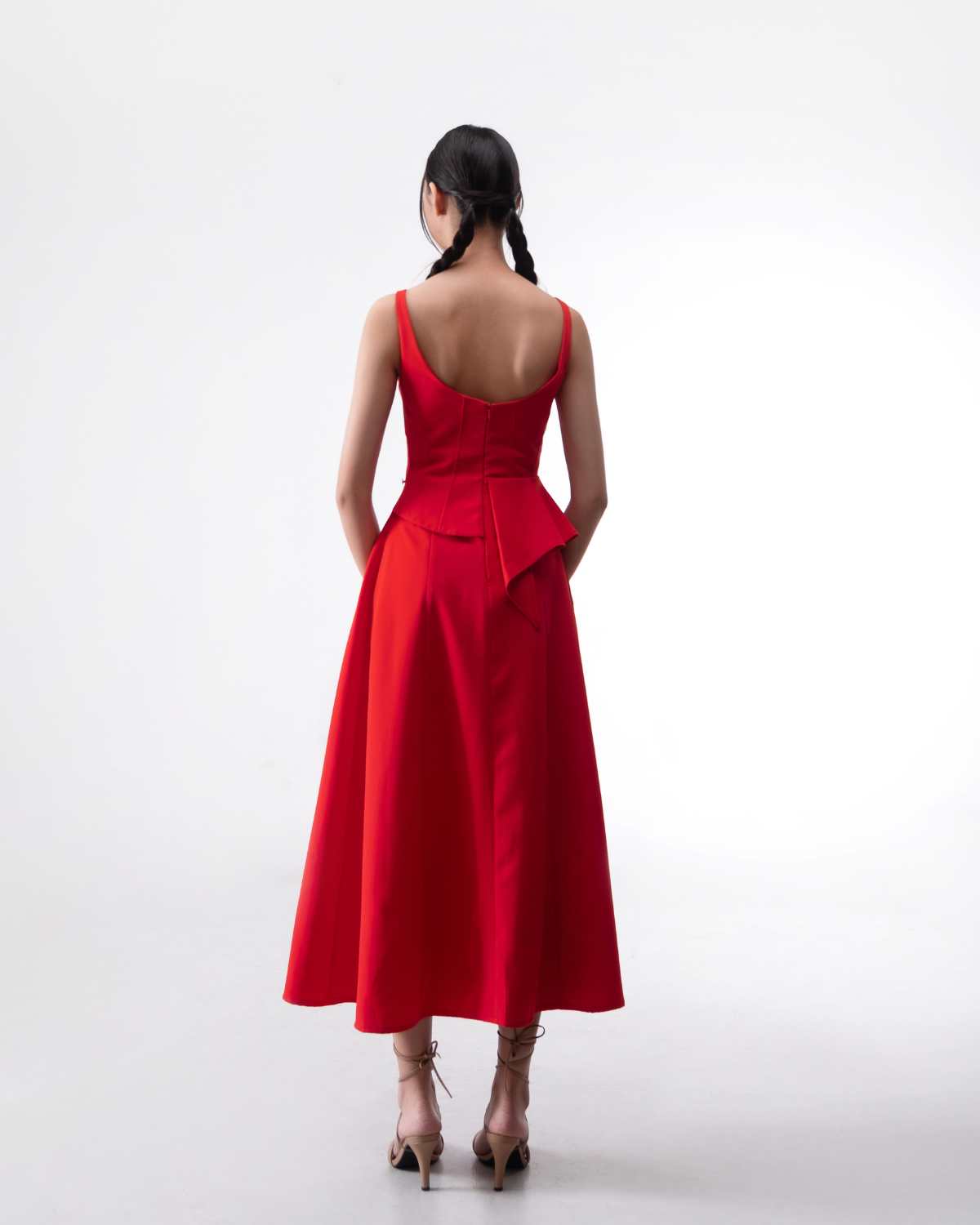 Rosamund Dress Red