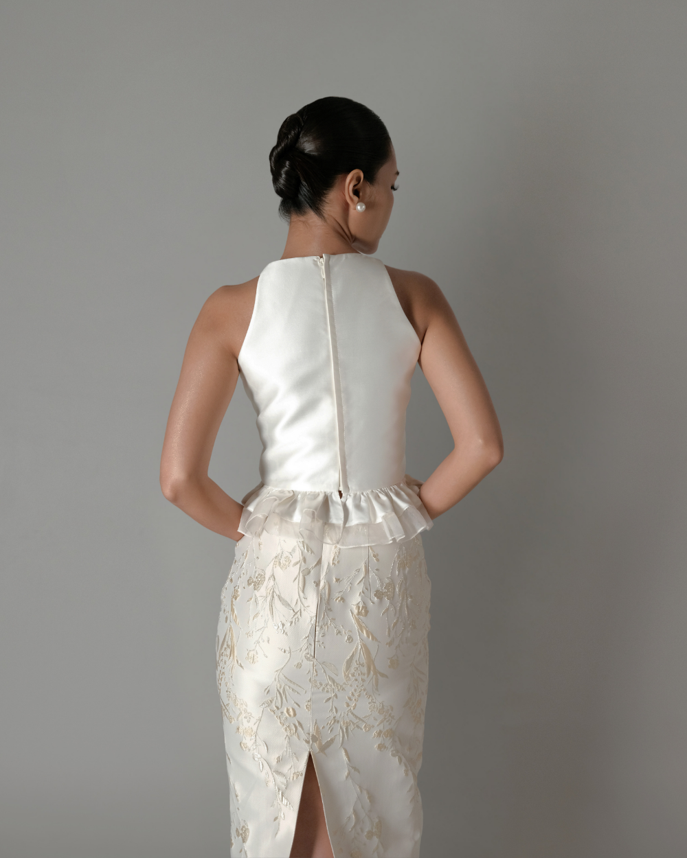 Alessia Set Ivory-Gold (Belt & Skirt)